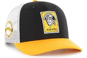 47 MLB Homerun Cooperstown Adjustable Snapback Mesh Trucker Hat, Adult One Size Fits All