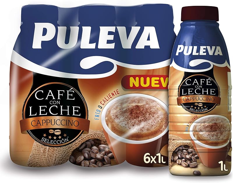 Café con Leche Capuccino, Listo para Tomar, Botella 6x1L