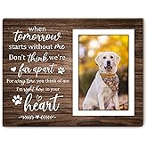Itsoly Pet Memorial Picture Frame, Pet Dog Memorial Picture Frame, Pet Cat Photo Frame, Photo Frame Gift for Dog Owners Sympathy for Loss of Pets Photo 4x6Inch12P039