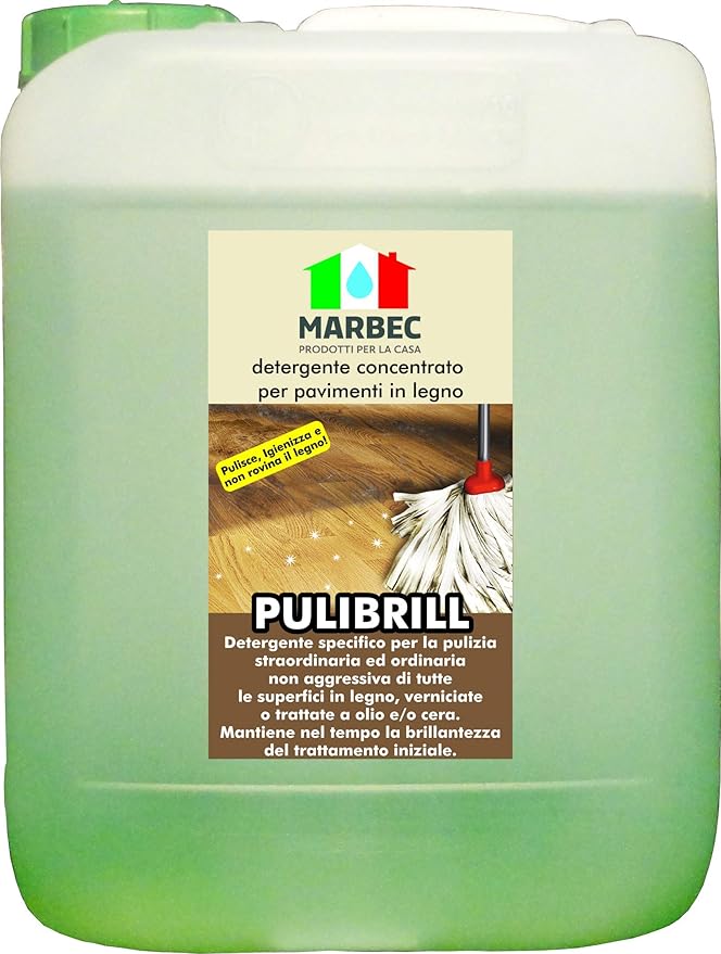 title=Marbec- PULIBRILL 5LT | Detergente concentrato specifico per pavimenti in legno