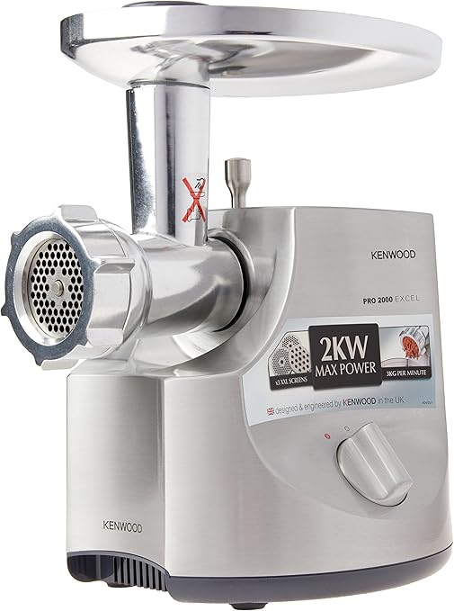 Kenwood, Meat Grinder 2000W, Mincer MG700, Silver Speciality