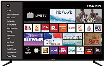 Kevin 140 cm (55 inches) 4K UHD LED Smart TV KN55UHD-PRO (Black) (2019 Model)