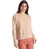 Minnie Rose Womens Long Sleeve Cashmere Sport Crewneck Sweater