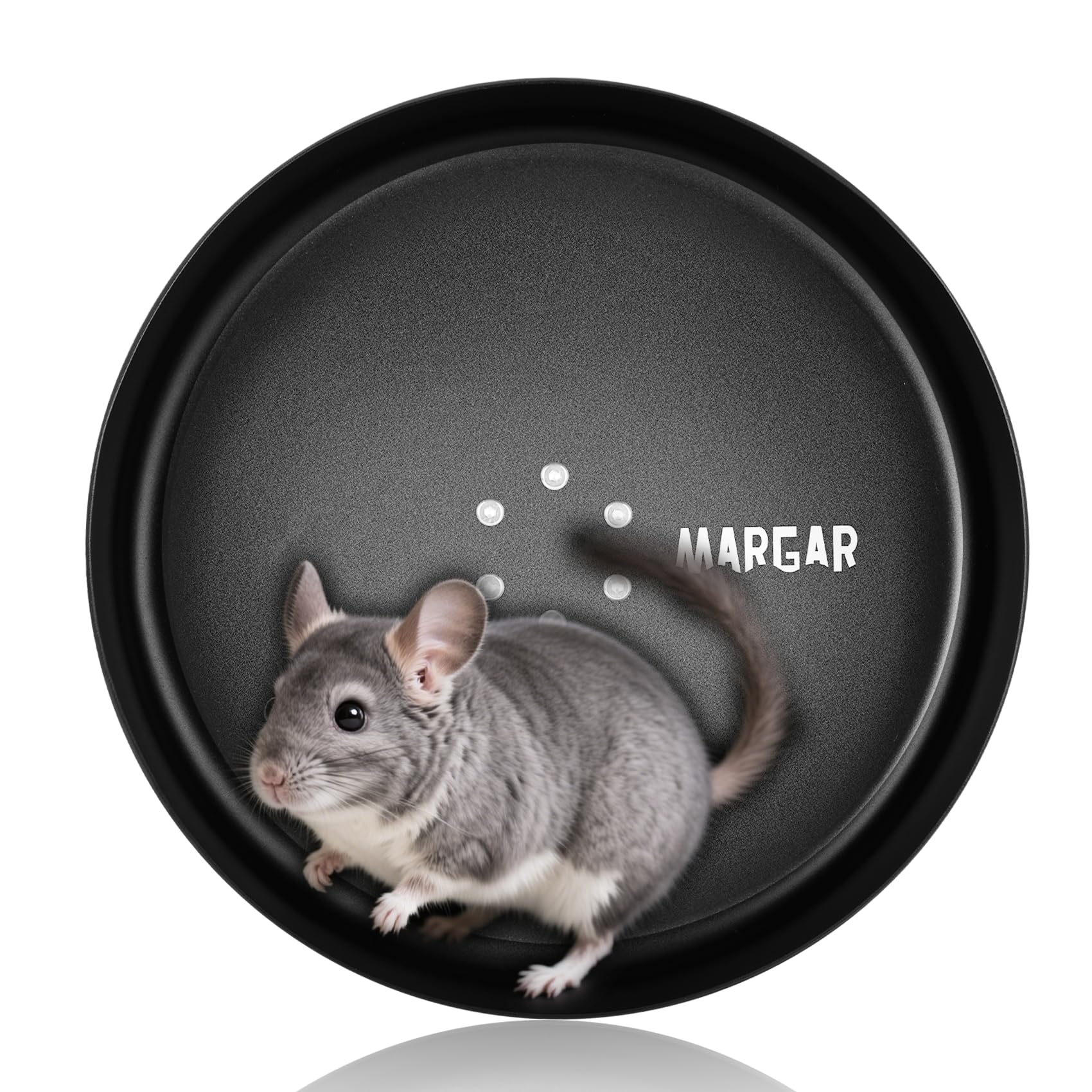 Photo 1 of 15" Silent Chinchilla Exercise Wheel, Anti-Chewing Aluminum Alloy Running Wheel for Chinchilla, Hamster or Other Small Pets