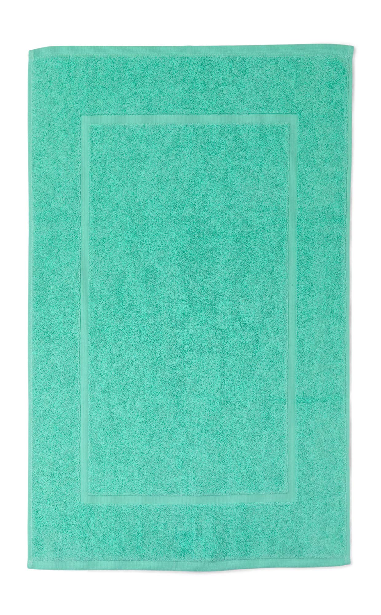 søstre & brødre 2 x Bath Mat 50 x 80 cm | Mint | 100% Cotton Terry Towel | Oeko-Tex Standard - Made in EU | Extra Thick Quality 900 g/m²