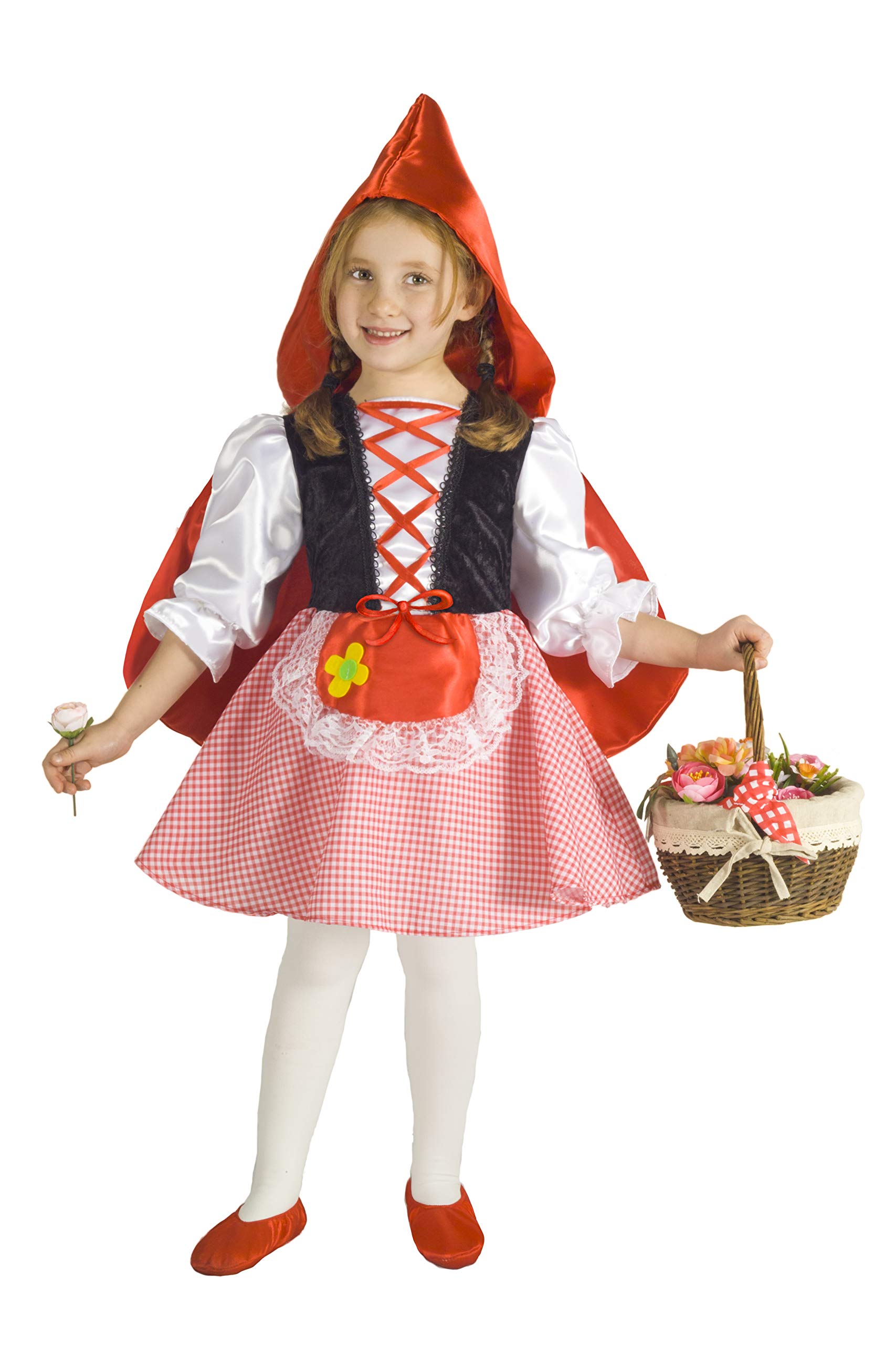 Ciao 61430.3+ Riding Hood Red Girl Costume (Size 3-4 Years)