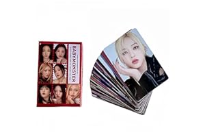 FOURBOM BABY MONSTER Photocards 55 PCS BABY MONSTER SHEESH Album Photo Cards BABY MONSTER Gift Lomo Cards Merch for BABY MONSTER Boys and Girls