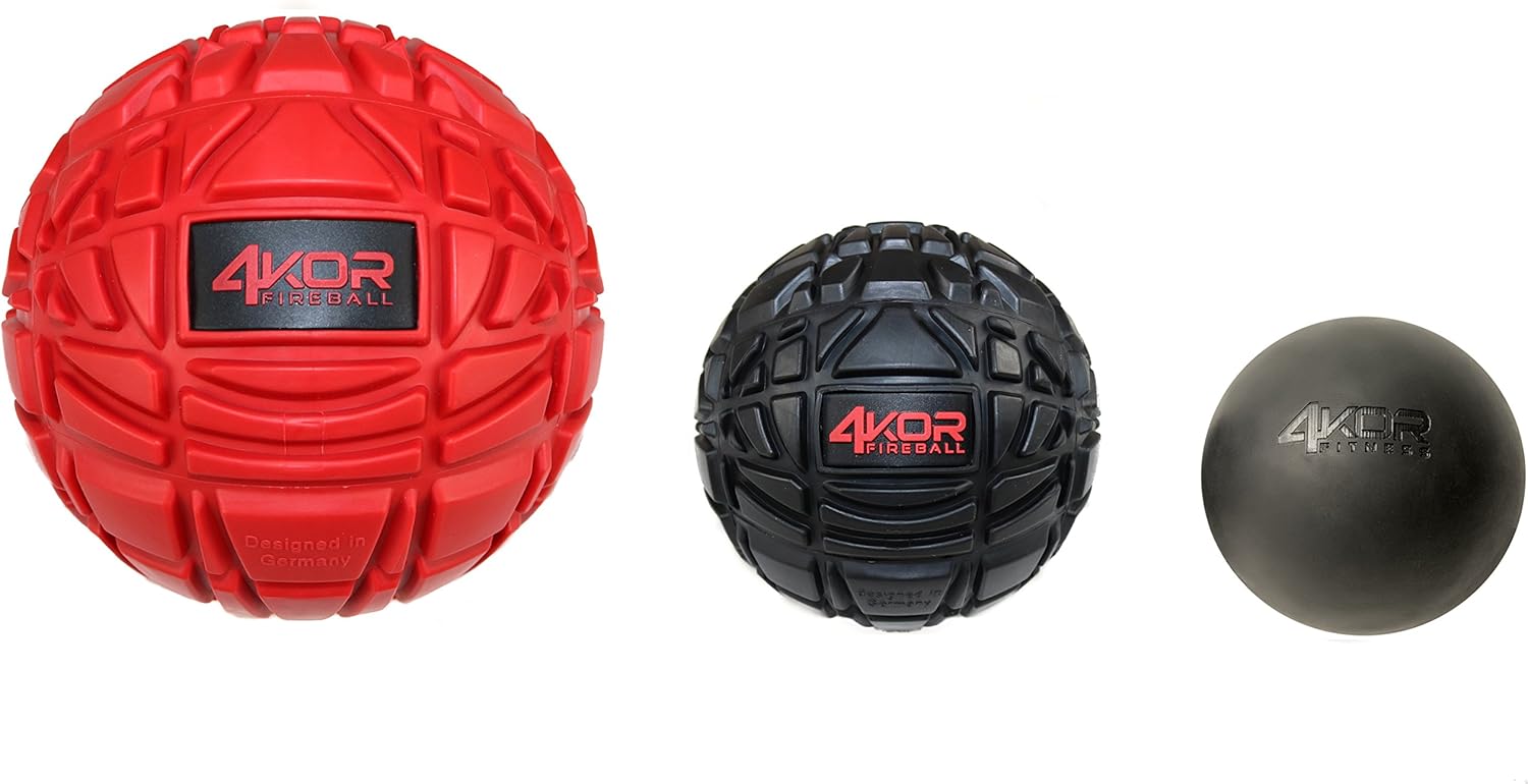Ultimate Massage Balls & Lacrosse Ball Physical Therapy Set - Deep Tissue Trigger Point Myofascial Release Tools - Back, Shoulder & Foot Muscle Massager Kit - Enhanced Gripping Mobility Rubber Balls: Sports & Outdoors