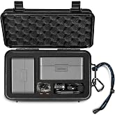 Lekufee Travel Waterproof Hard Case for DJI Mic 3, Mic 2, Mic Mini, Transmitter, Receiver, Lavalier Mic, Accessories(Case Only)