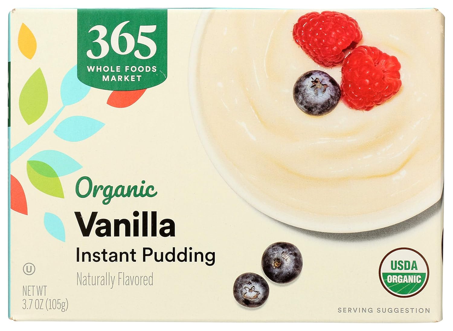 365 Everyday Value, Organic Instant Pudding, Vanilla, 3.7