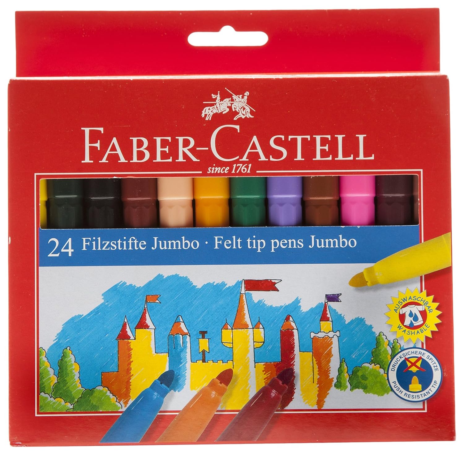 Durable Modeling Faber Castell 5543240 Lot De 24 Feutres