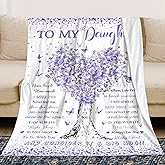 Daughter Gifts from Mom Dad, Birthday Gifts for Daughter, Unique Fun Purple Tree Girl Throw Blanket Gift for Graduation Christmas Quinceanera Super Soft Warm Comfy Plush Flannel Fleece Blanket 60"x50"