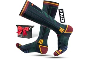 Rahhint Merino Wool Winter Warm Ski Socks for Men Women Cold Weather Compression Thermal Socks 2 Pairs for Snowboard Hiking