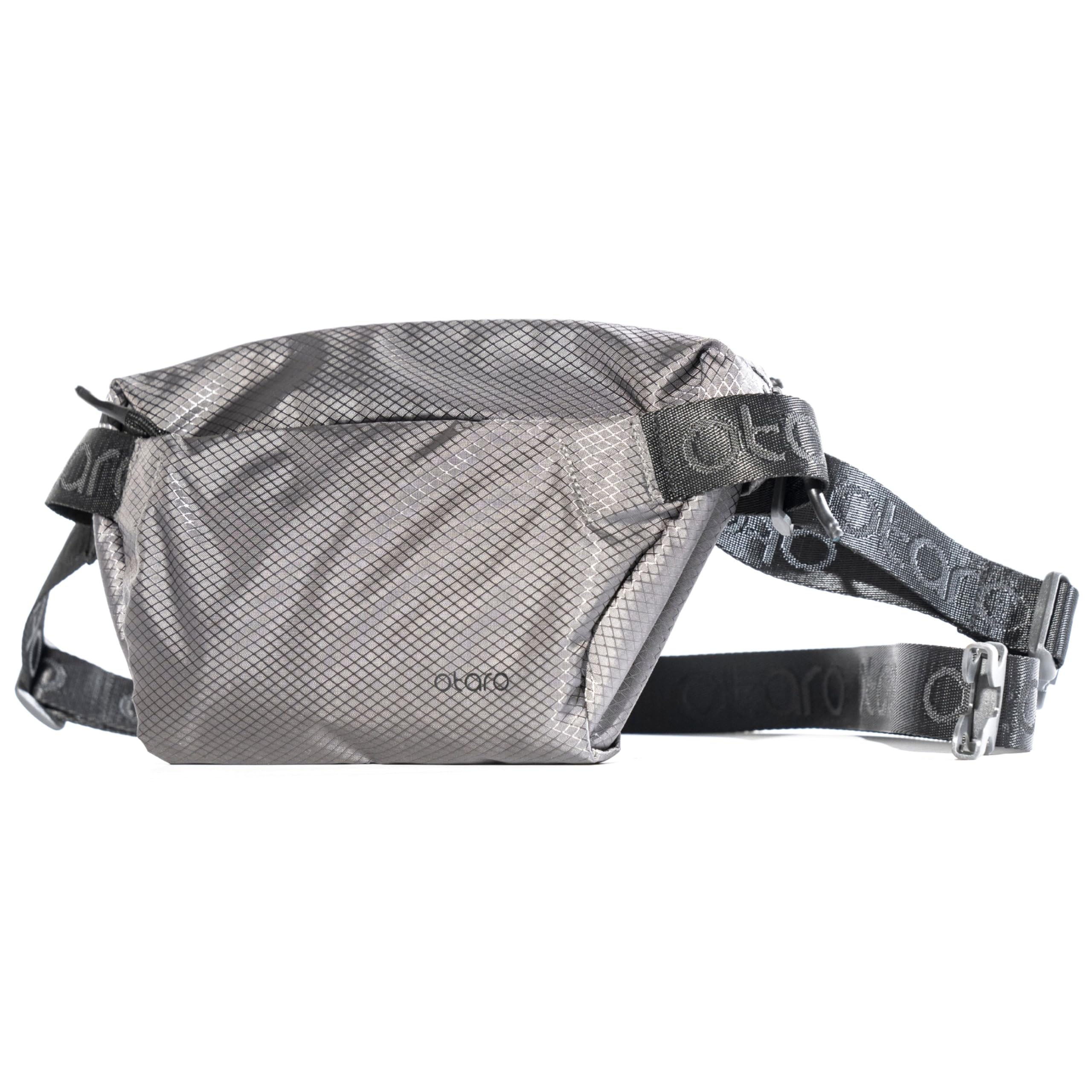 OTARO Bum Bag for Men and Women with Thermal Mobile Phone Compartment and Non-Slip Strap, Belt Bag, Waist Bag, Chest Bag, Water-Repellent, Expandable, Many Compartments, Durable for Everyday Use