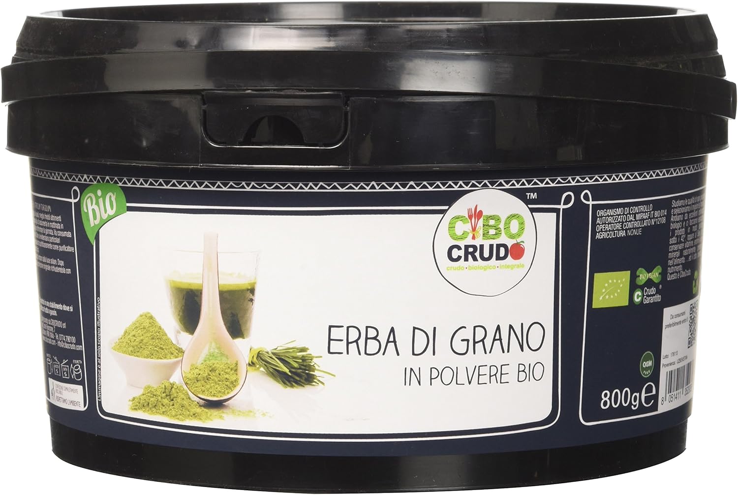 polvere di erba di grano in polvere