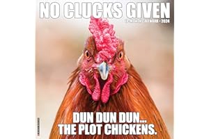 Willow Creek Press No Clucks Given Monthly 2024 Wall Calendar (12" x 12")