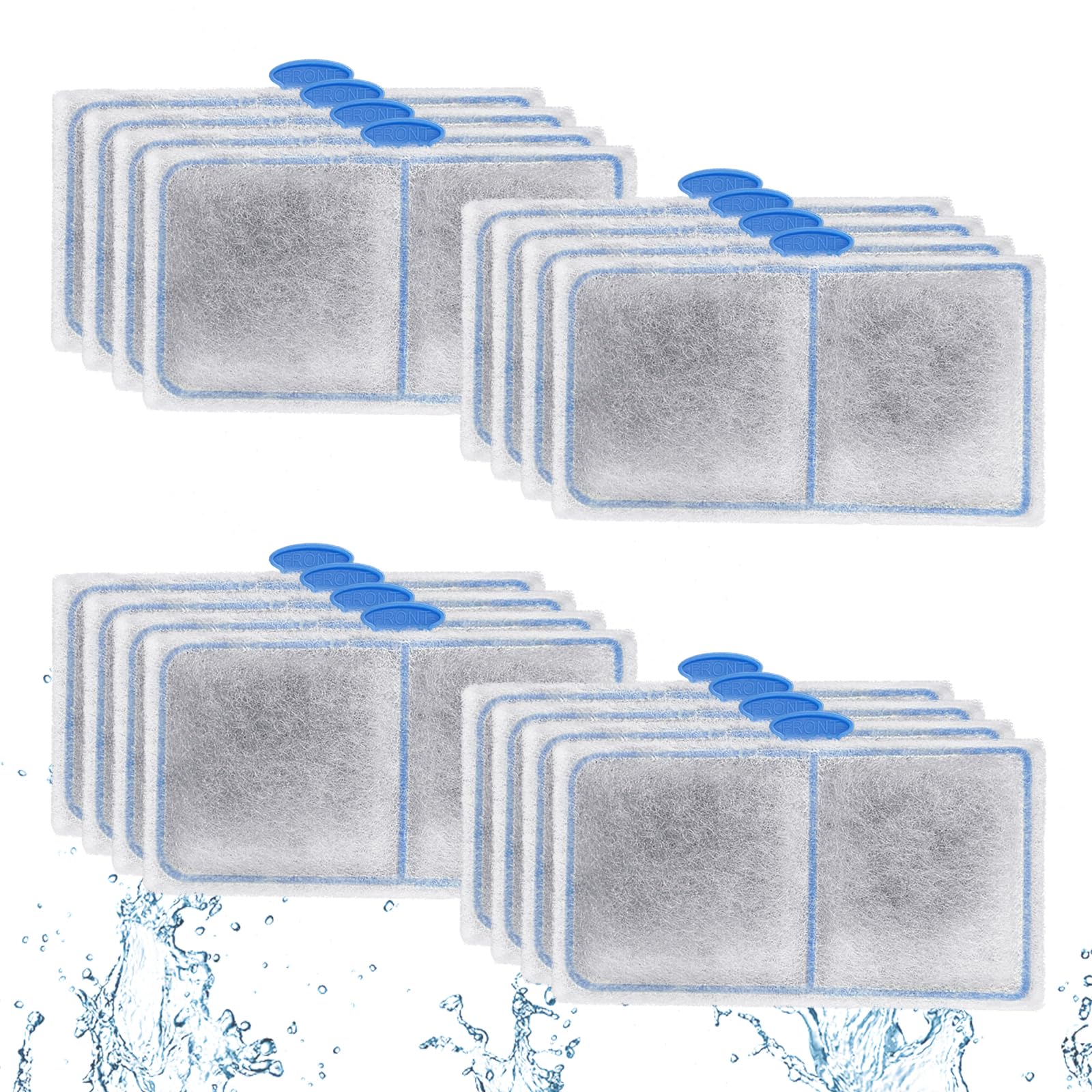 Photo 1 of driamor 16 Pack Filter Cartridges Compatible with EF-S Element and BF5 BETTAFLO Filter, Thickened Fish Tank Replacement Filters Cartridge with Zeolite