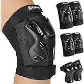 Tanden Skating Protective Gear Knee and Elbow Pads Wrist Guards for Roller Skating Skateboarding, Skate Pads Adult Knee Pads