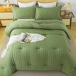 Cosybay Sage Green King Comforter Set - 3 Pieces