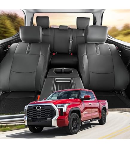 HKZ Custom Fit Tundra Seat Covers For Toyota Tundra 2022 2024 Crewmax Double Cab - View #7