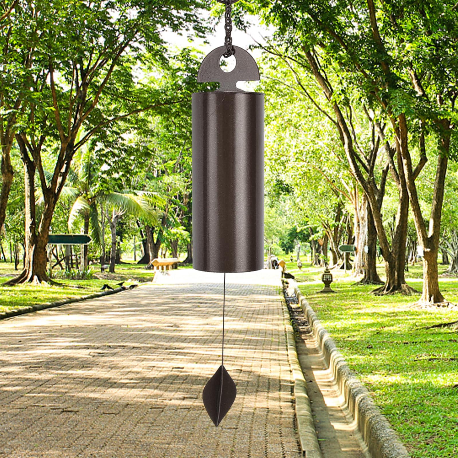 Wind Chimes for Outside Unique, Single Tube Metal Wind Chime, Deep Resonance Serenity, Windbell Outdoor Retro for Outside Indoor Home Decoration