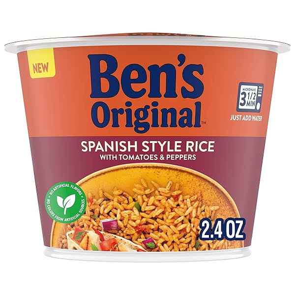 BEN’S ORIGINAL SPANISH STYLE RICE SINGLE SERVE CUP,...