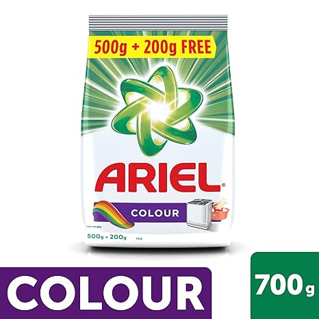 Ariel Colour Detergent Washing Powder - 500 g with Detergent Washing Powder - 200 g