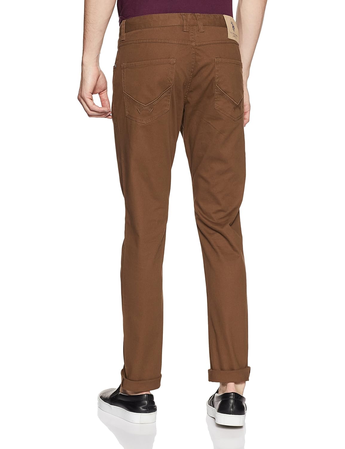 us polo association men's straight fit casual trousers