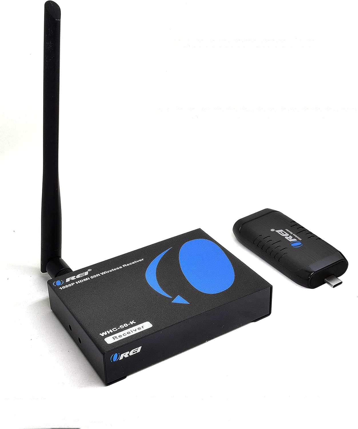 Wireless HDMI Extender Transmitter & Receiver Dongle 1080P Kit Type USB-C to HDMI by OREI - Up to 50 Ft - Perfect for Streaming from Laptop, PC, Presentation, Switching, Power Point: Home Audio & Theater
