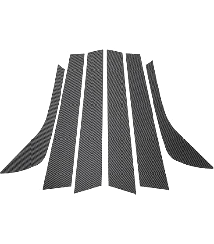 Garnitures De Montant De Fenêtre Noires Brillantes Pour Jaguar XF X260 / XE X760 (2015-2023) - 6/8 Pièces