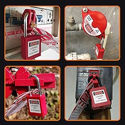 Anskyloe Lockout Tagout Locks-2 Red Safety Padlock