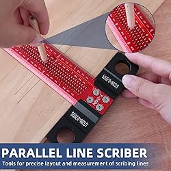 HFM Woodworking Scriber T-Square Ruler 24 Inch