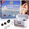 No More Motion Sickness Earplugs by Captain Arthur for Adults & Kids – Anti Nausea Seasickness Relief – Sea Sickness Travel Sickness & Car Sickness Prevention Cruise Ship Essentials