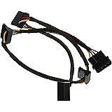 Monoprice 108794 24-Inch 4-Pin Molex Male to 4 15-Pin SATA II Female Power Cable Net Jacket