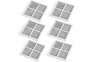 Guarm 6 Pack Refrigerator Air Filter Replacement, Compatible with LG LT120F and Kenmore Elite 469918, 9918, ADQ73214402, ADQ73214403, ADQ73214404, LMXS30776S