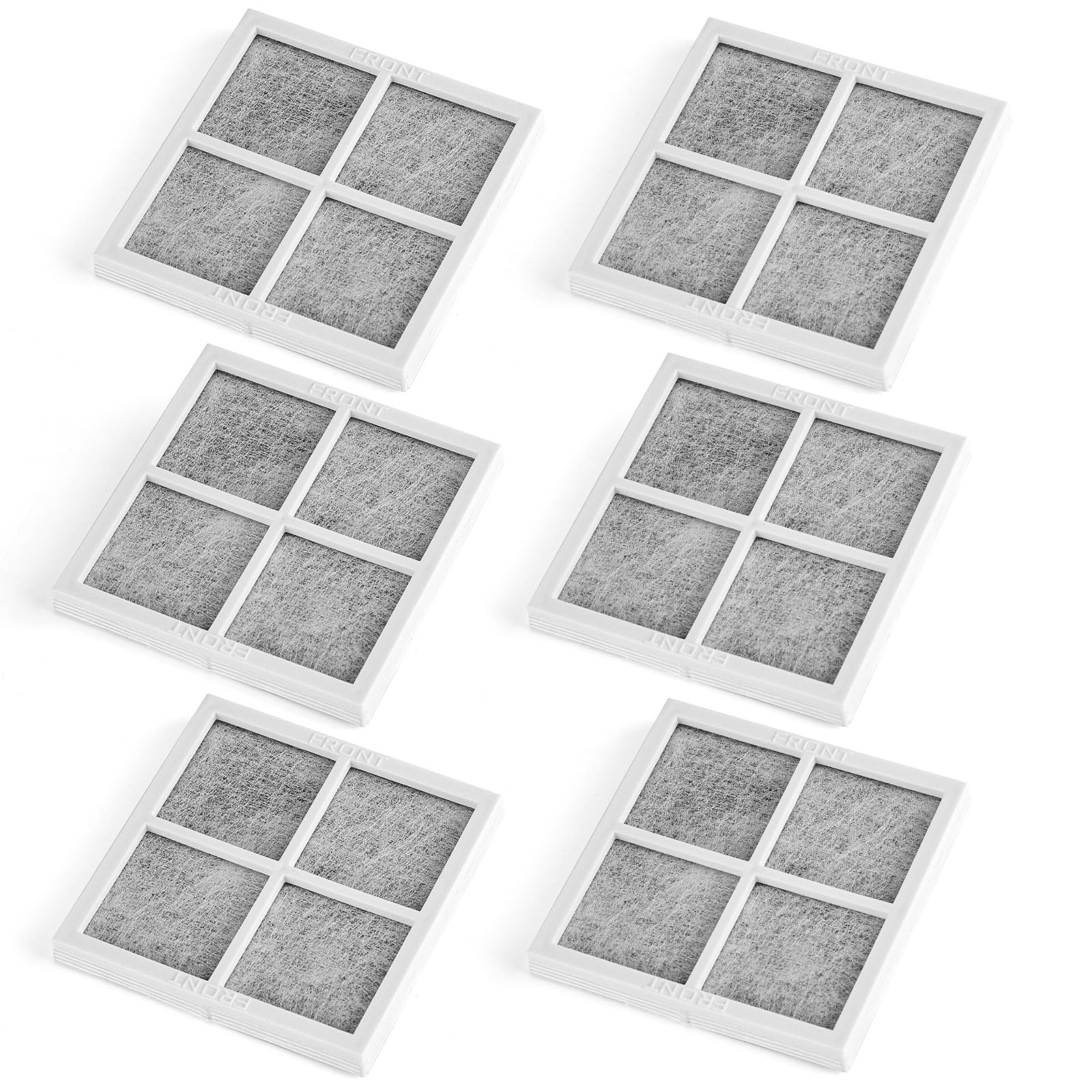 Photo 1 of Guarm 6 Pack Refrigerator Air Filter Replacement, Compatible with LG LT120F and Kenmore Elite 469918, 9918, ADQ73214402, ADQ73214403, ADQ73214404, LMXS30776S