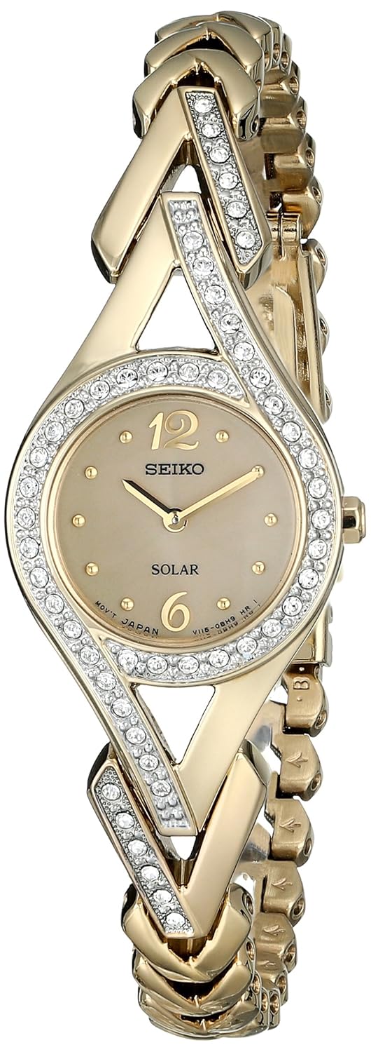Buy Seiko Women's SUP176 Swarovski CrystalAccented Stainless Steel
