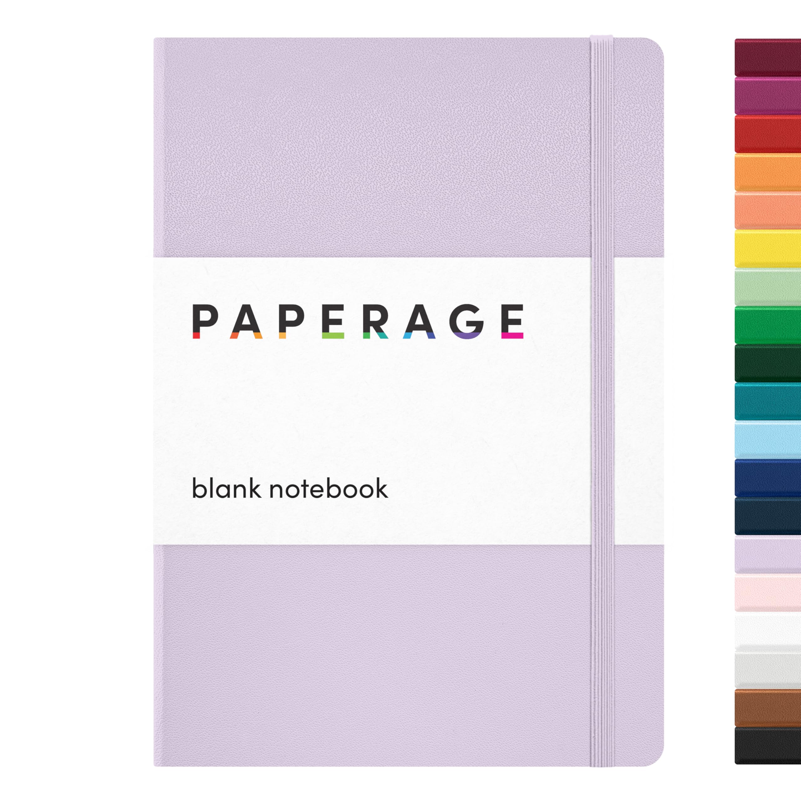 PAPERAGE Blank Journal Notebook, (Lavender), 160