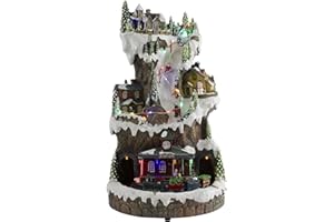 NORTHLIGHT 15" LED Lighted and Animated Christmas Scene with Music