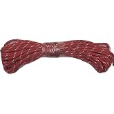 Yacht Braid Polyester Rope Red and White 3/8 inch