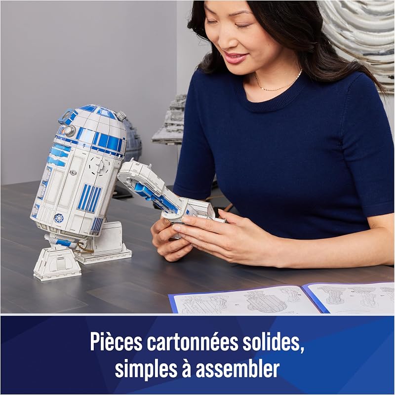 - Puzzle 3D Star Wars - Maquette Star Wars 201 Pièces - Droide R2D2 Inspiré de la Saga - Puzzle Adulte - Jeu de Construction à Collectionner - Jouet adulte - Jeu Enfant 12 ans et +