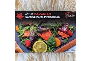 JET SET SAM Smoked Salmon Maple Syrup Wild Caught Canadian Fillet Gift 8 oz Ready To Eat Fish