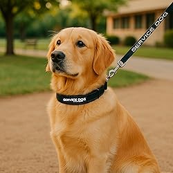 Albcorp Reflective Service Dog Collar – Sizes XS