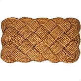 THEODORE MAGNUS Door Mat – Coir Doormat for Outdoor Entrance, Durable Welcome Mat, Perfect for Front Door and Entryway - Outdoor/Indoor - Rope - Knot - 17" x 30"