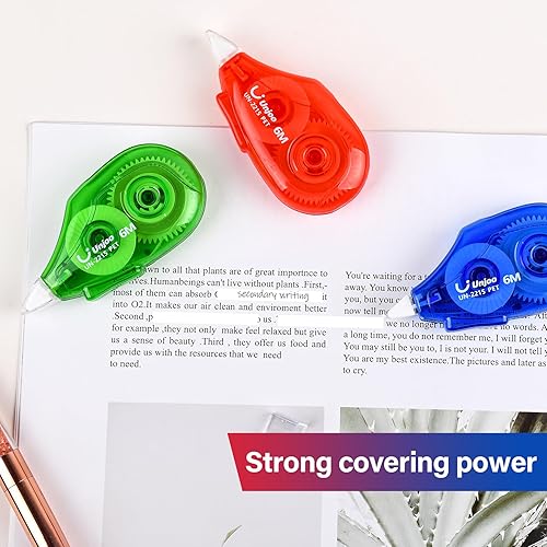 White Out Correction Tape, Easy To Use Applicator For Instant Corrections Correct Wrong Writing At Any Time I3020884590