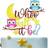 Festus Owl Whoo Will It Be? Cake Topper, Owl Gender Reveal Party Cake Topper, Owl Baby Shower Decoration, Owl Themed Welcome Baby Cake Decor