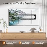 VonHaus TV Wall Bracket 60-120" Ultra-Slim Flat Mount 120kg VESA 50x50-900x600 view 6