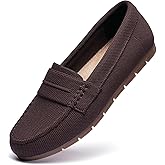 Cvistpieo Loafers for Women Comfortable Dressy Casual Work Flats Lightweight & Breathable Slip On Walking Shoes Knit
