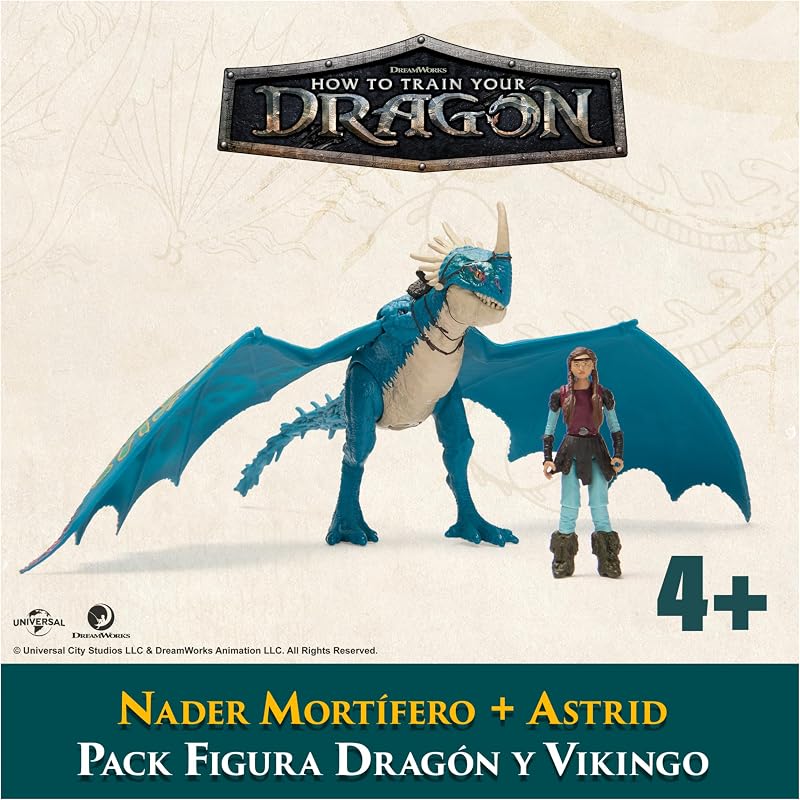 Pack Nader Mortífero y Astrid como Entrenar a tu Dragón