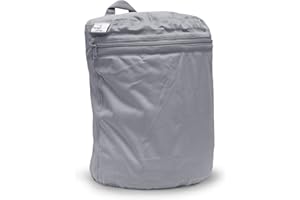 Kanga Care Wet Bag Seam Sealed Waterproof 3D Dimensional for Baby Cloth Diapers, Travel, Beach, Pool, Gym, Swim | Platinum